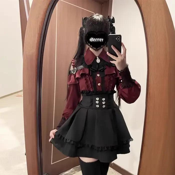 Chemise Jirai Kei, jupe JK