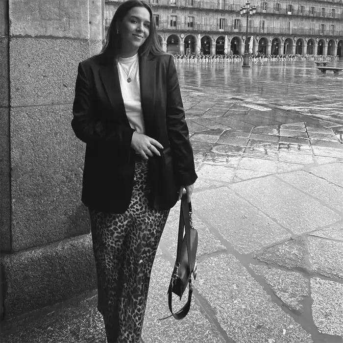 MUJER imprimé léopard Satin jupe femme nœud Vintage