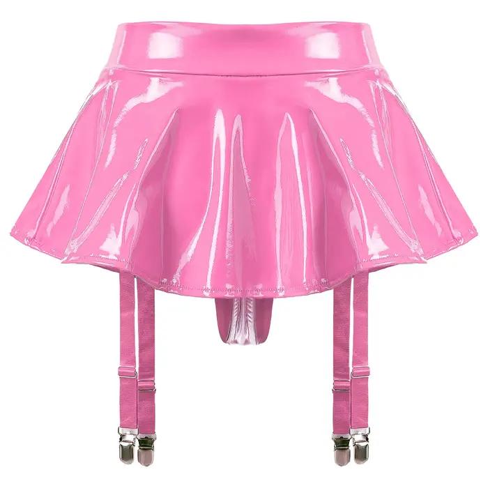 Mini jupe sexy à volants pour femmes