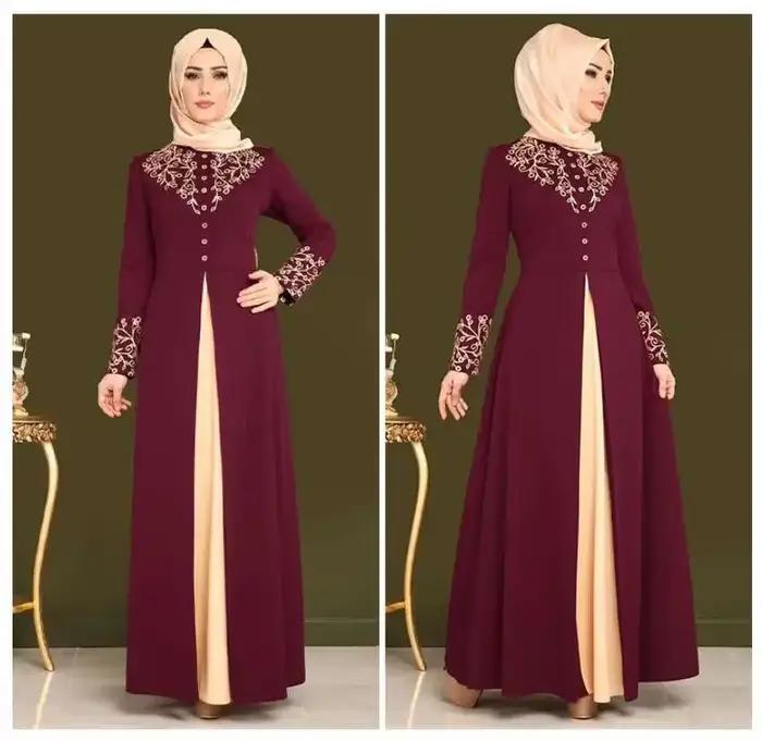 Robe musulmane pour femmes, mode Abaya Dubaï, appliques, Turquie, femmes élégantes, longue