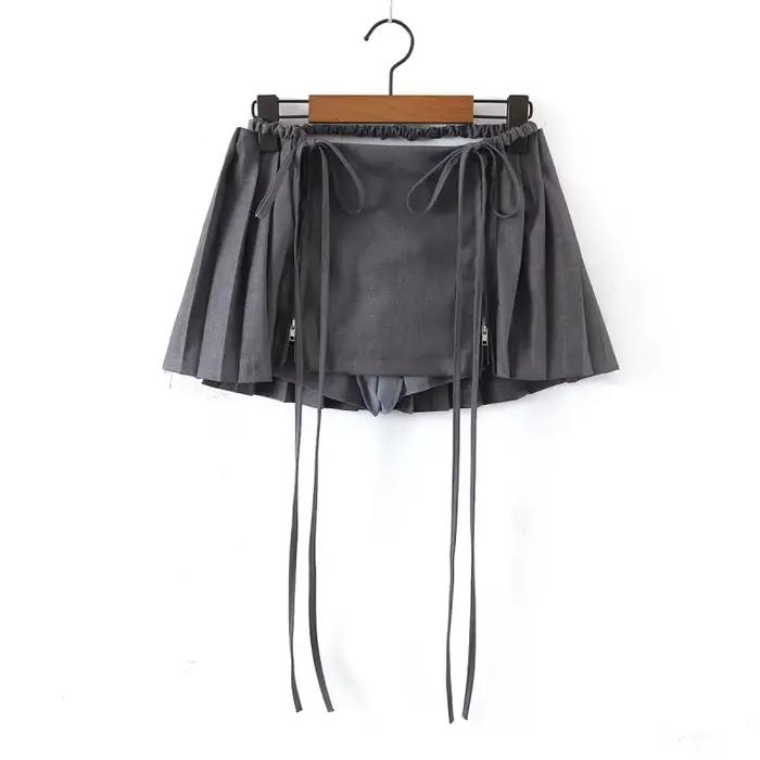 Nouvelle jupe unie pour femme