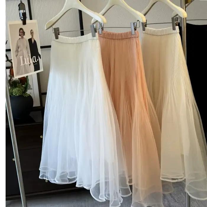 Jupe en mousseline pour femme