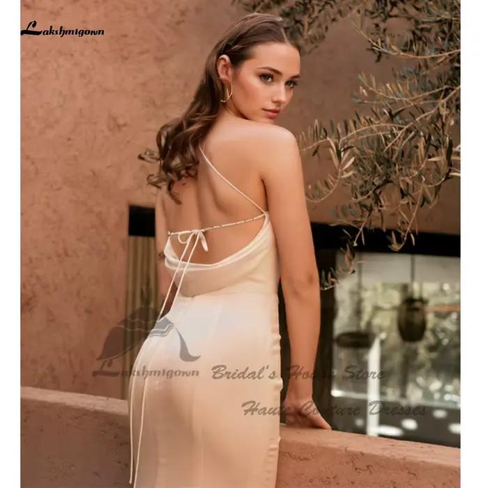 Yanshmigown-Robe de Mariée Fourreau Sexy en Satin Doux, Patients de Plage, Quelle que soit la Réception Personnalisée, QueParty, Une Initiée, 2025