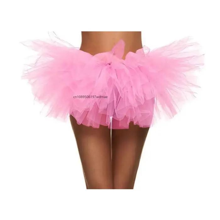 Jupe tutu en tulle à 5 couches pour femmes