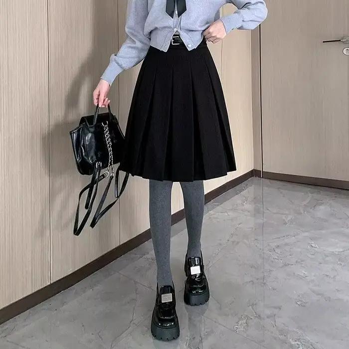 Jupe plissée de Style collégial pour femmes