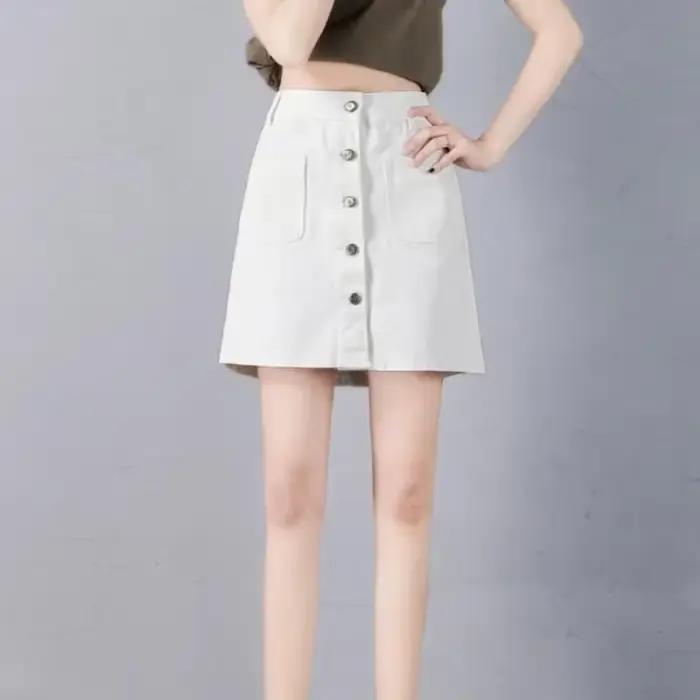 Jupes en jean taille haute pour femmes