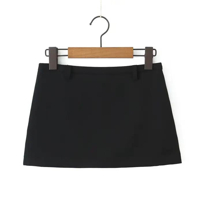 Mini jupes d'été noires pour femmes