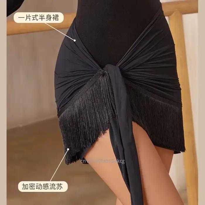 Nouvelle jupe de danse latine une pièce écharpe de hanche