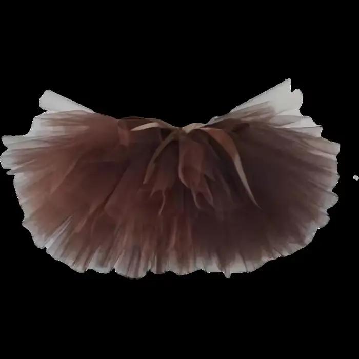 Jupe tutu couleur marron café pour enfants