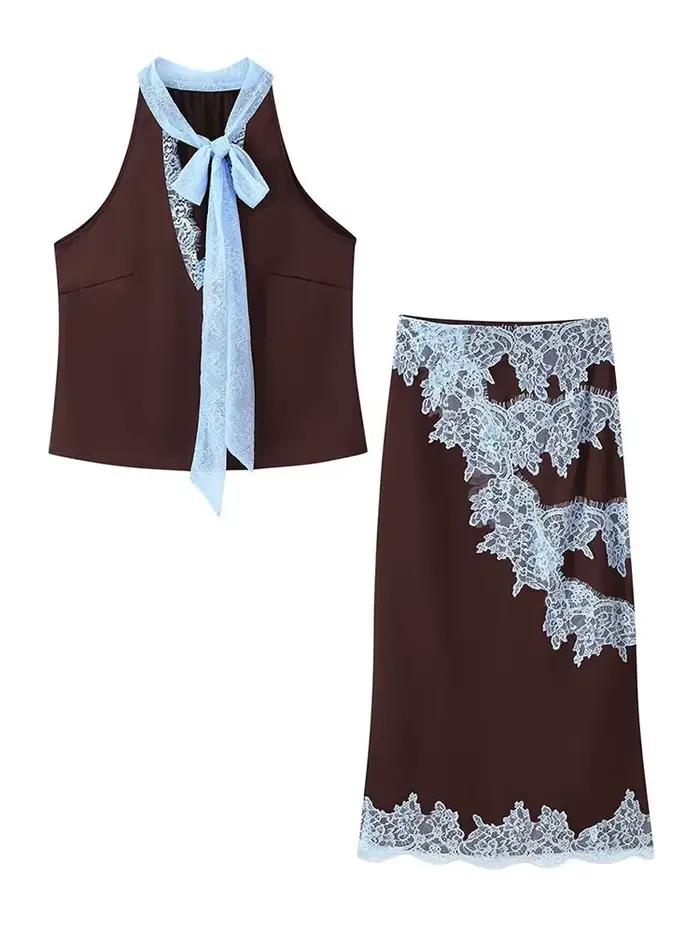 Ensemble jupe et haut pour femme HH