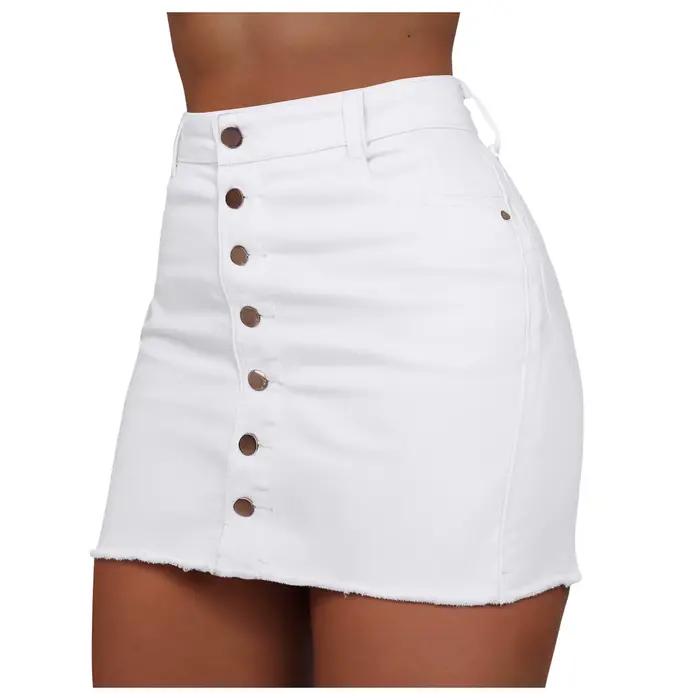 Mini jupes à volants taille haute pour femmes