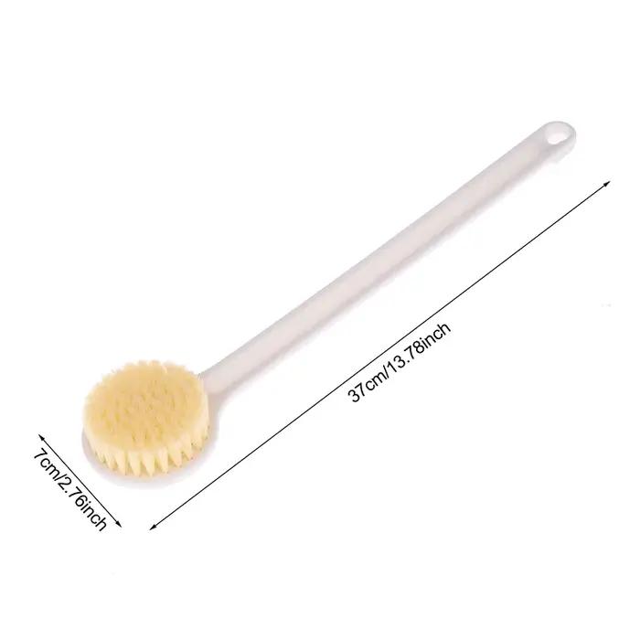 Brosse de douche à long manche pour le dos, poils doux, exfoliante pour le corps, pour la santé de la peau, accessoires de bain