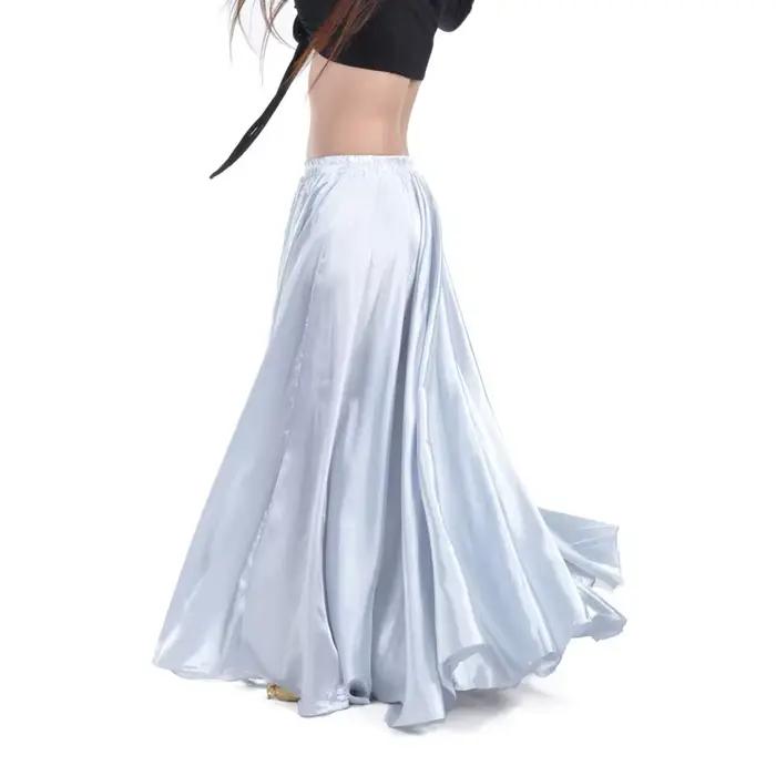 Jupe longue espagnole en Satin brillant