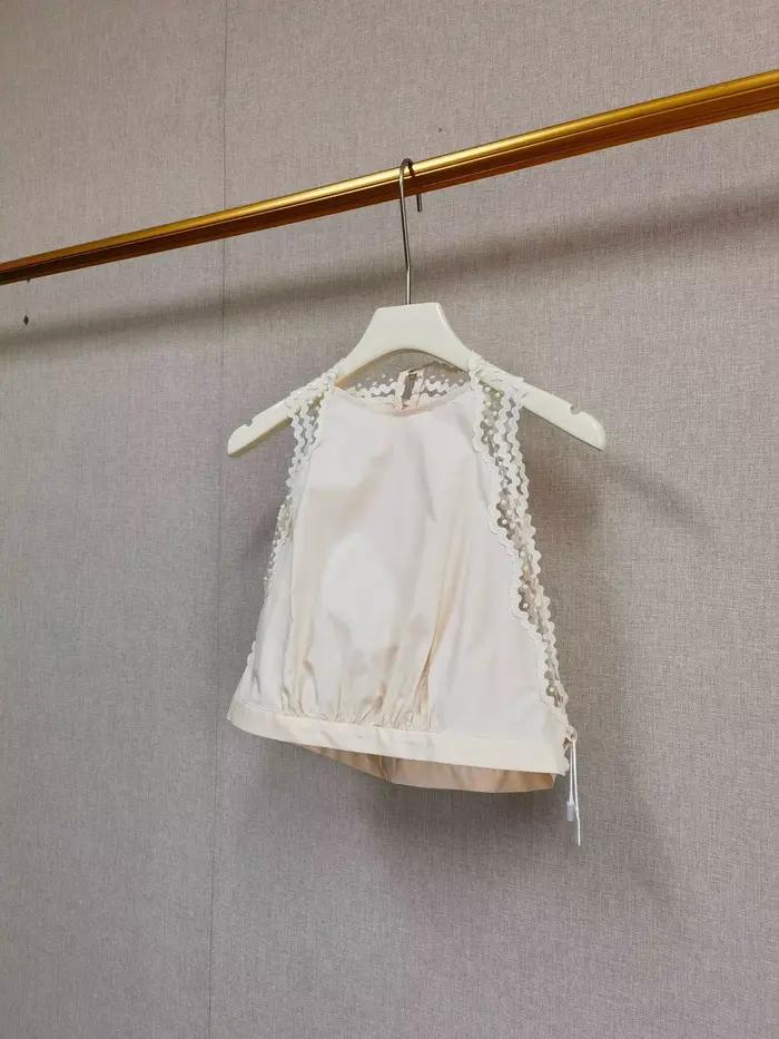 Jupe mi-longue évasée à taille haute femme décontractée en coton avec bordure en dentelle pour printemps été occasions estivales