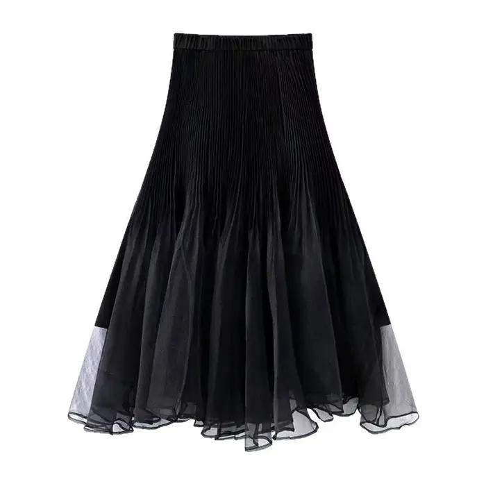 Jupe en mousseline pour femme