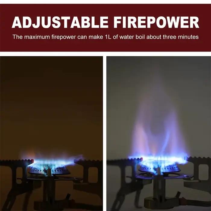 Réchaud à gaz de Camping Portable et pliable, 3500W, équipement touristique pour la cuisine, la randonnée, le pique-nique