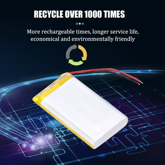 Grande capacité 3000mAh 103565   Batterie rechargeable au lithium polymère 3,7 V avec batterie ultra longue durée pour appareils intelligents/LED/bricolage