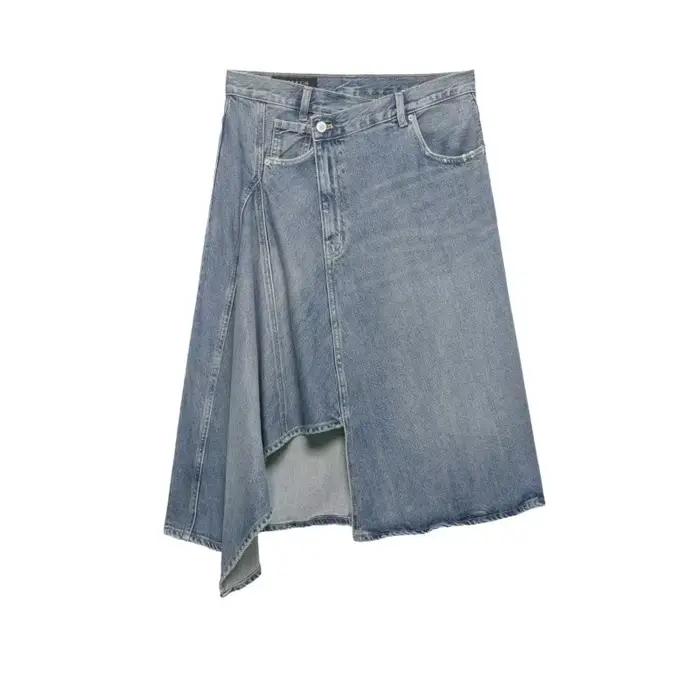 Jupe en jean asymétrique pour femme