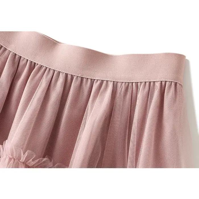 Jupe Maxi en Tulle à Plusieurs Niveaux pour Femme