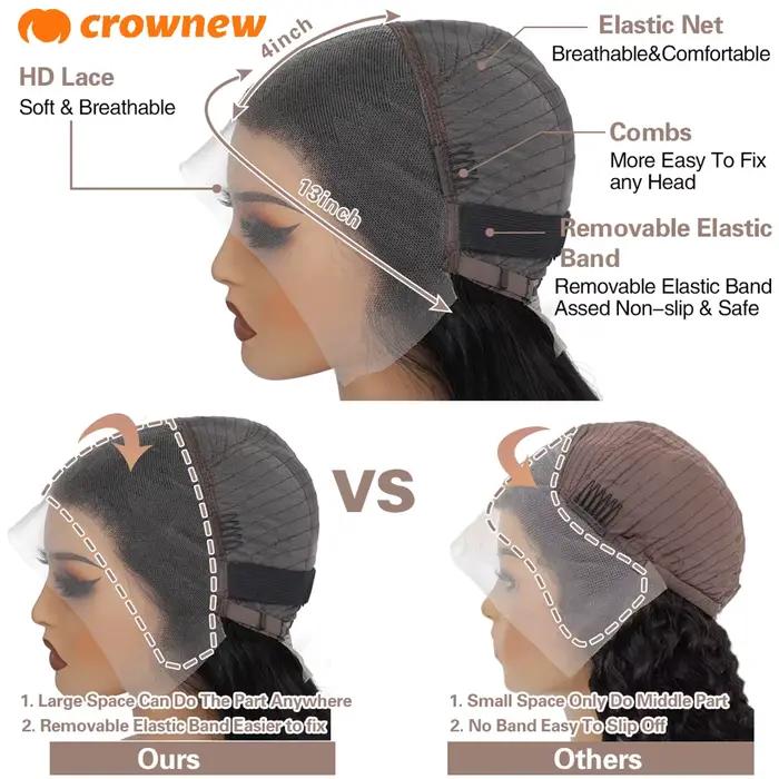 Perruques de cheveux humains droites HD perruque de dentelle 13x6 perruques de cheveux humains droite 13x4 perruques frontales de dentelle cheveux humains 100% cheveux humains pré plumés