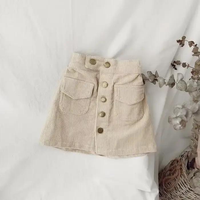 Jupe en velours côtelé pour fille – Mini