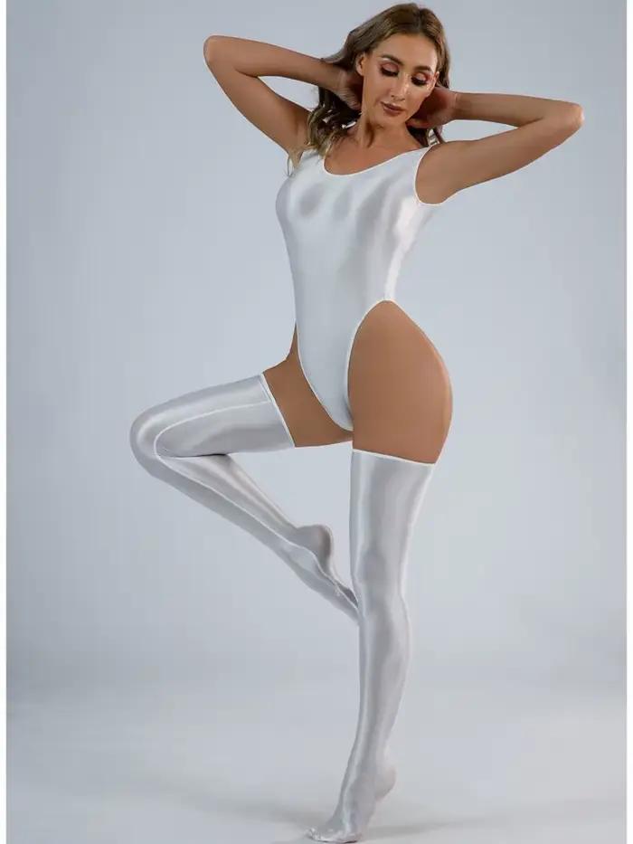 Body string sans manches à découpe haute