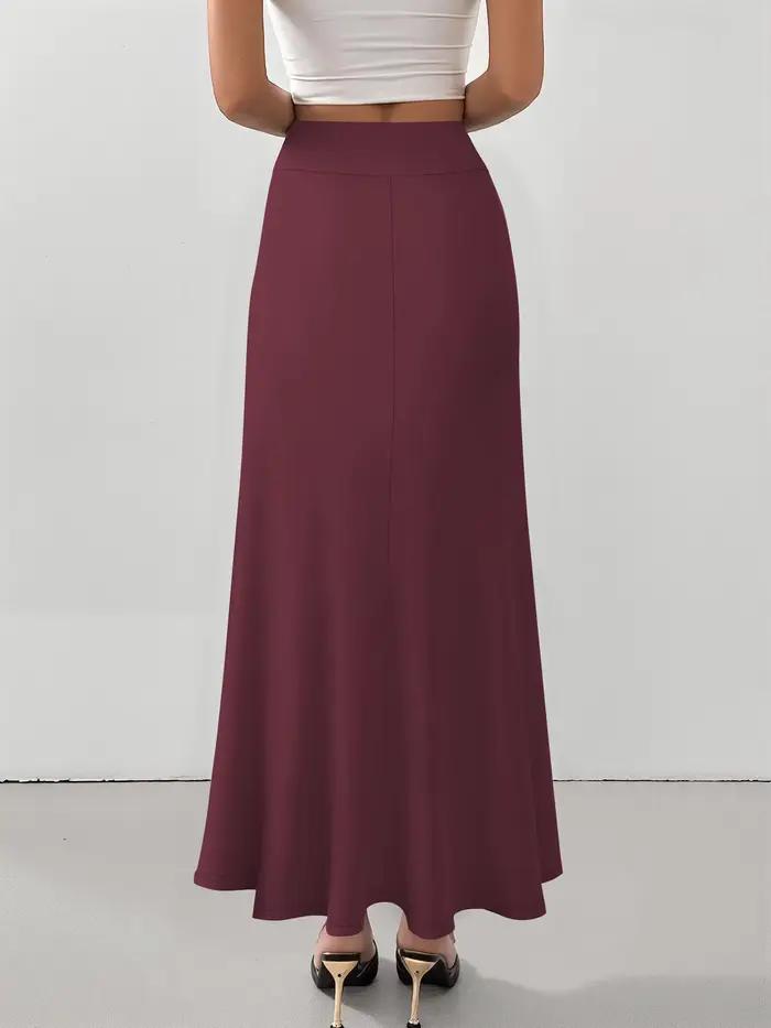 Jupe longue taille haute sur mesure