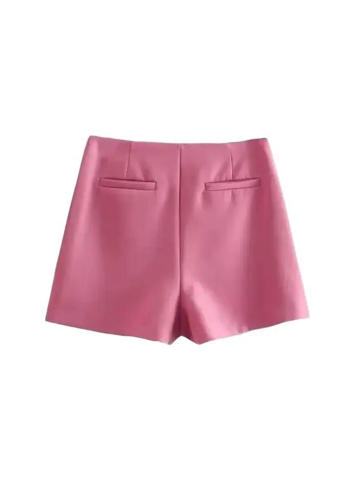 Femmes mode paréo Style Shorts jupes Vintage taille haute côté fermeture éclair femme jupe Mujer