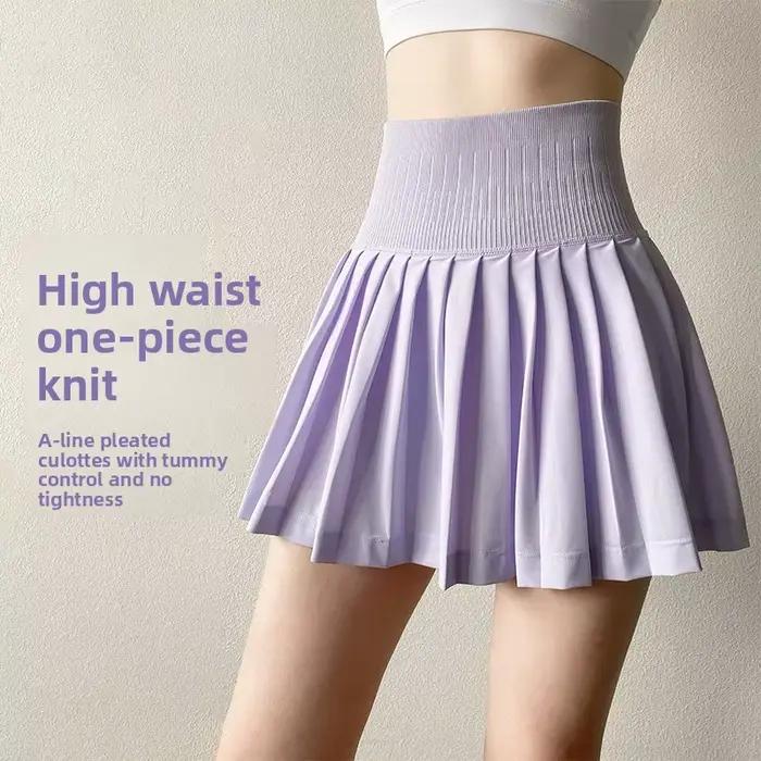 Jupe de sport taille haute pour femme