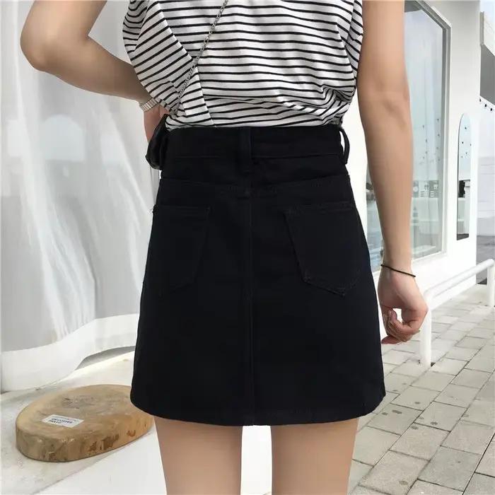 Jupe en jean de style coréen pour femme