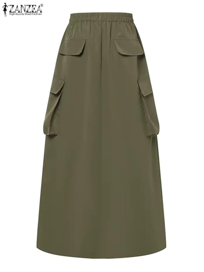 Jupe Longue Cargo Vintage pour Femme