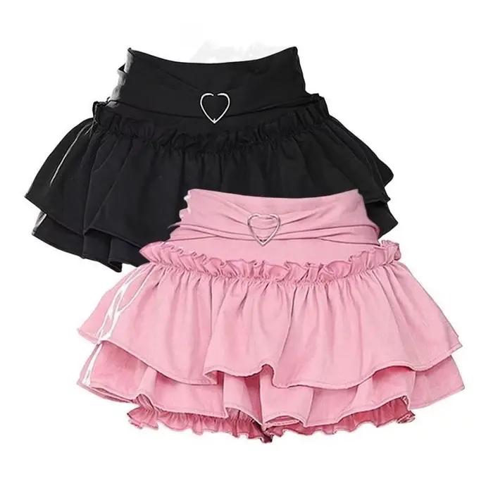 Mini jupes gothiques Harajuku pour femmes