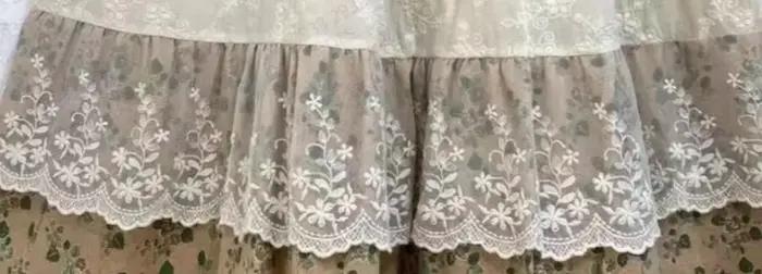 Jupe midi à volants pour femme