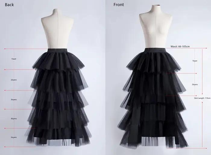 Jupes Tutu en Tulle à plusieurs niveaux pour femmes