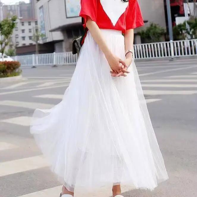 Nouvelle Jupe Vintage en Tulle pour Femme