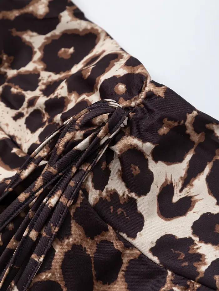 Nouvelle jupe imprimée léopard pour femme
