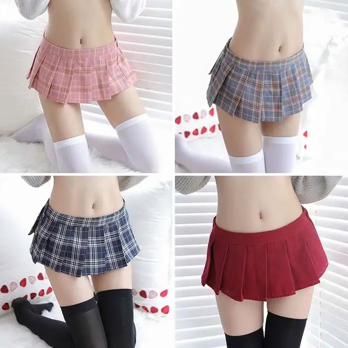 Mini jupe plissée pour femmes