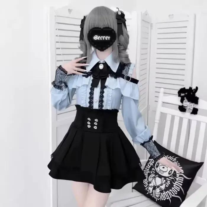 Chemise Jirai Kei, jupe JK
