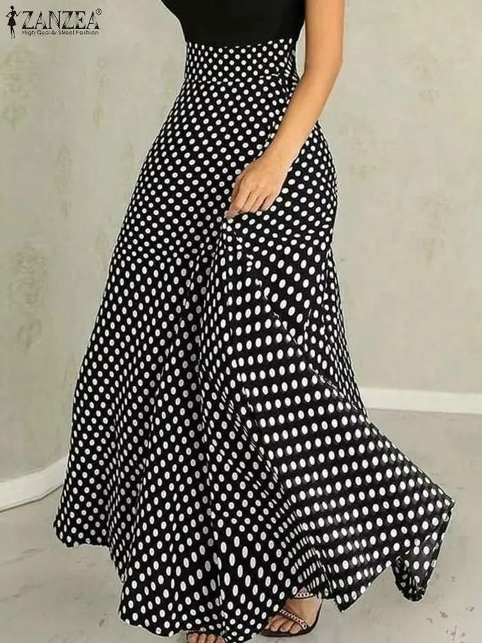 Jupe trapèze taille haute pour femme