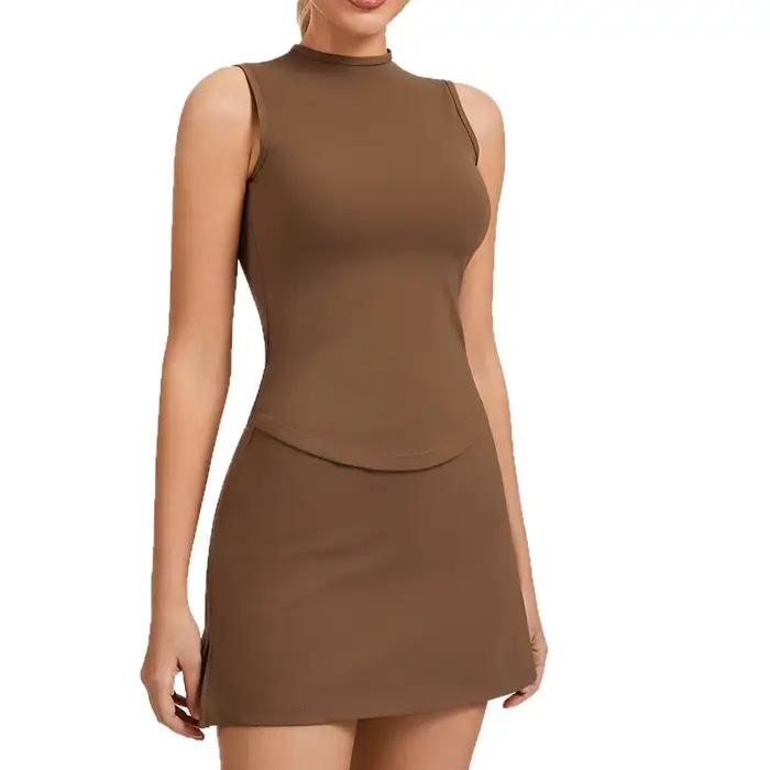 Ensemble jupe de tennis sportive pour femme