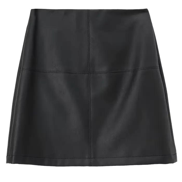 Jupe en similicuir PU SENTUBILA pour femme
