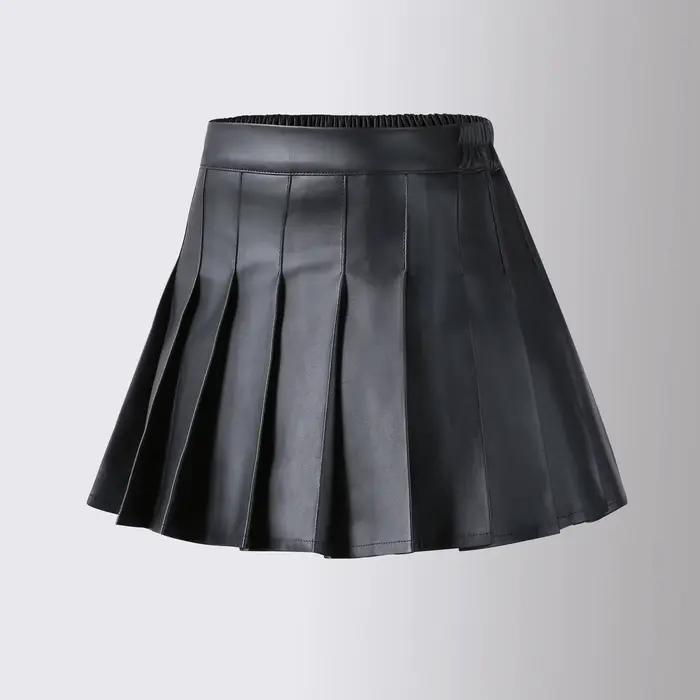 Jupe en cuir pour adolescentes
