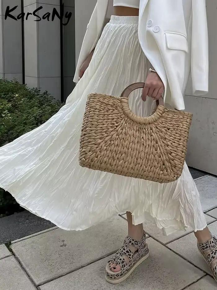 Jupes longues plissées KarSaNy pour femme