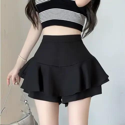 Jupe de bal asymétrique à volants pour femme