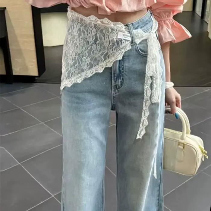 VENTE FLASH 2025! Jupe Y2K en dentelle et tulle pour femme