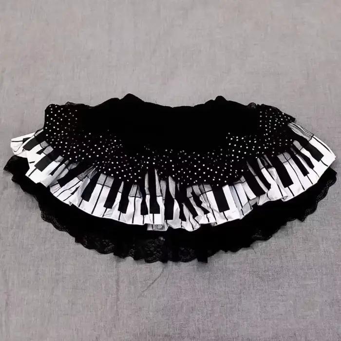 Jupe courte Y2K gothique en dentelle à volants pour femme, style Lolita chic à pois, mini-jupe punk sombre, style Hot Girl, streetwear