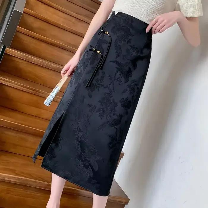 Jupes de style chinois pour femmes