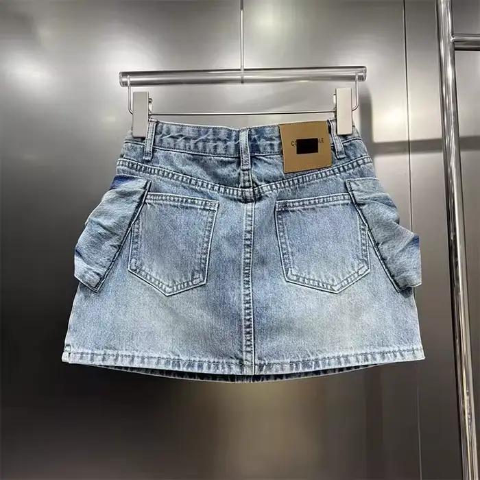 Jupe en jean à nœud mignon pour femmes