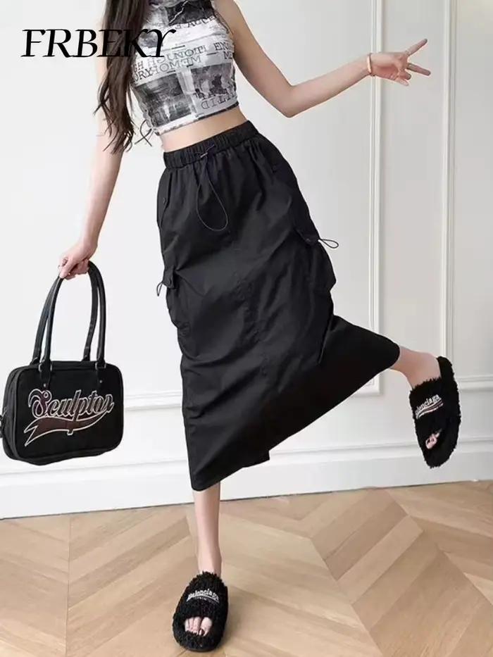 Jupe demi-corps fendue mi-longue pour femmes