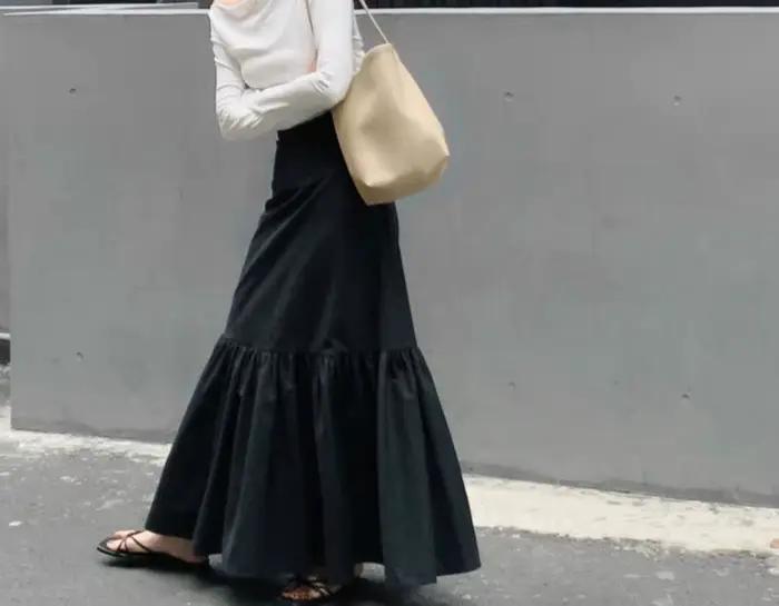 Jupe midi haut de gamme pour femmes